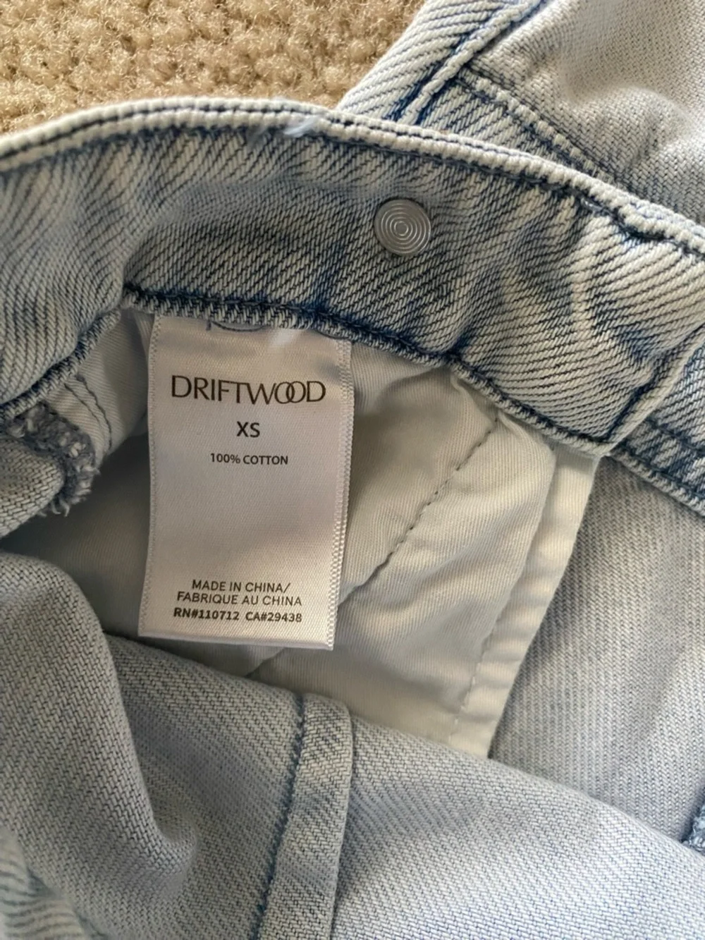 Driftwood Raphy Shortall Floral Embroidered Overalls - Picture 9 of 9